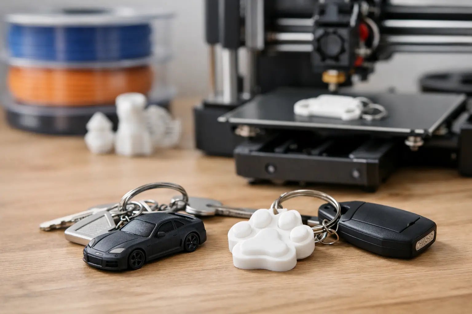 Portachiavi personalizzato stampa 3D su misura - Telephone Help