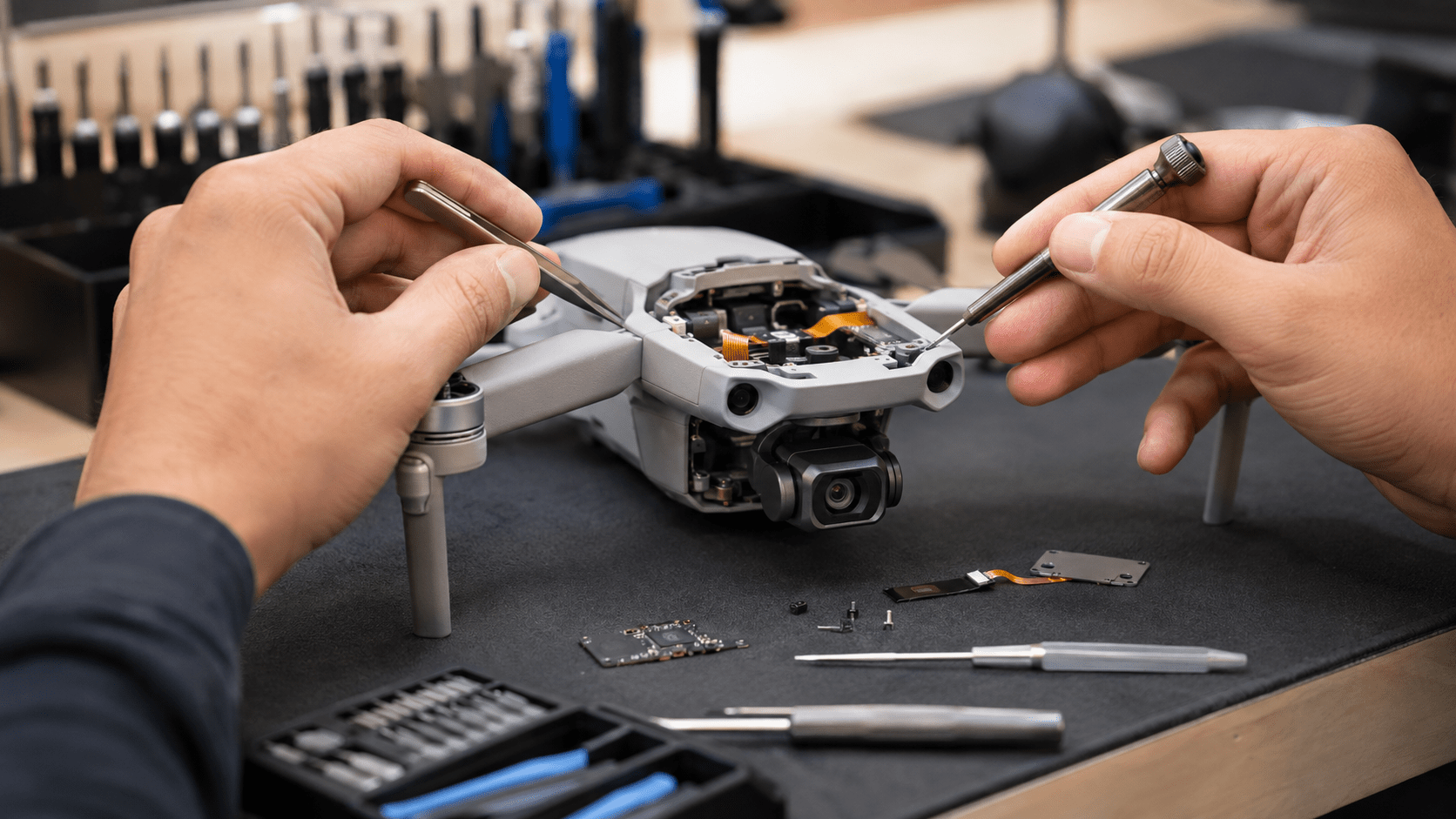 Riparazione drone DJI: caduta e fotocamera - Telephone Help