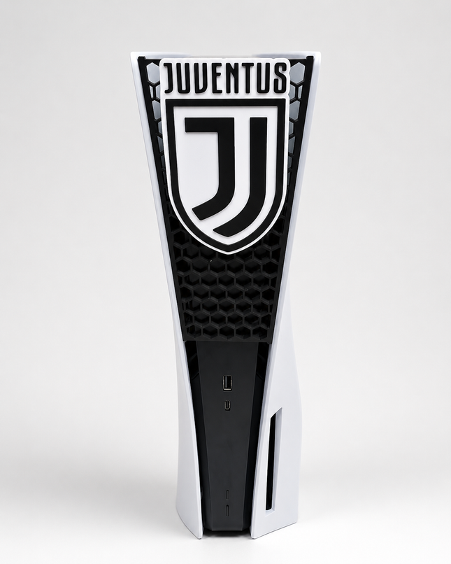 Skin PS5 bianconera stile Juventus personalizzata