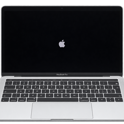 MacBook Pro 13 A2159 2019 argento usato Grado B vista frontale