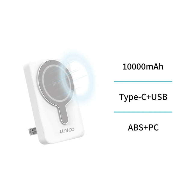 Power Bank Wireless 10000mAh con Ricarica Rapida 22.5W