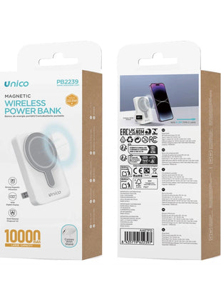 Power Bank Wireless 10000mAh con Ricarica Rapida 22.5W