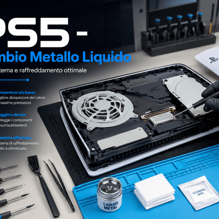 Pulizia professionale PS5 con sostituzione metallo liquido + Porta hdmi