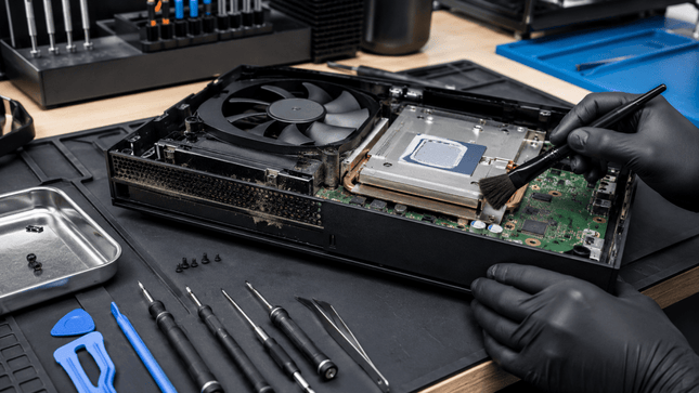 Pulizia professionale Xbox One X + cambio pasta termica