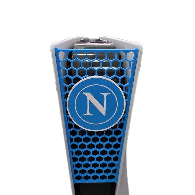 Skin PS5 azzurra stile Napoli personalizzata