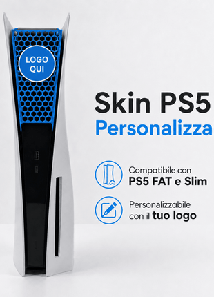 Skin PS5 personalizzabile con il tuo logo