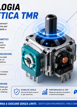 Sostituzione analogici TMR anti-drift per controller PS5 DualSense