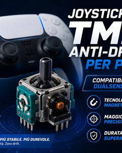 Sostituzione analogici TMR anti-drift per controller PS5 DualSense