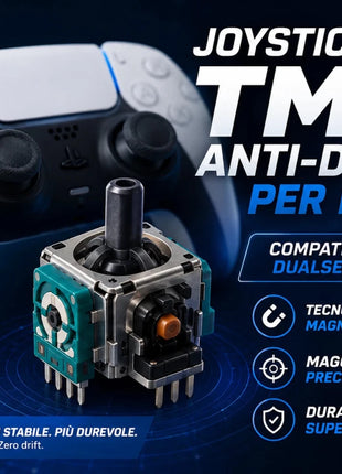 Sostituzione analogici TMR anti-drift per controller PS5 DualSense