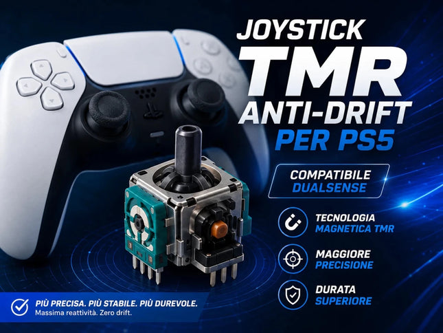 Sostituzione analogici TMR anti-drift per controller PS5 DualSense